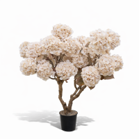 Hortensia Tree Art Beige # 1 (Exclusief vaas)